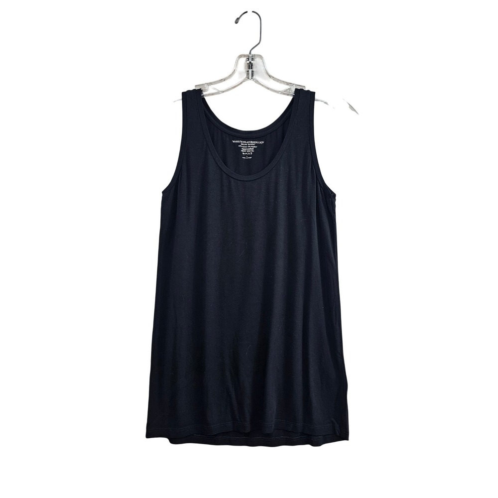Majestic Filatures Tank Top Womens 4 Black Soft Touch Viscose Stretch Deluxe Tee